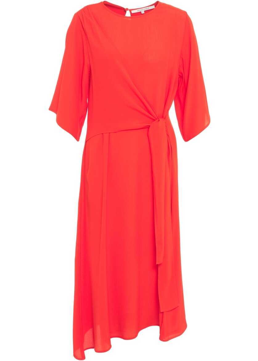 Rochii casual Second Female Dress with tie detail Elvas Red Femei (BM 17303926) 1