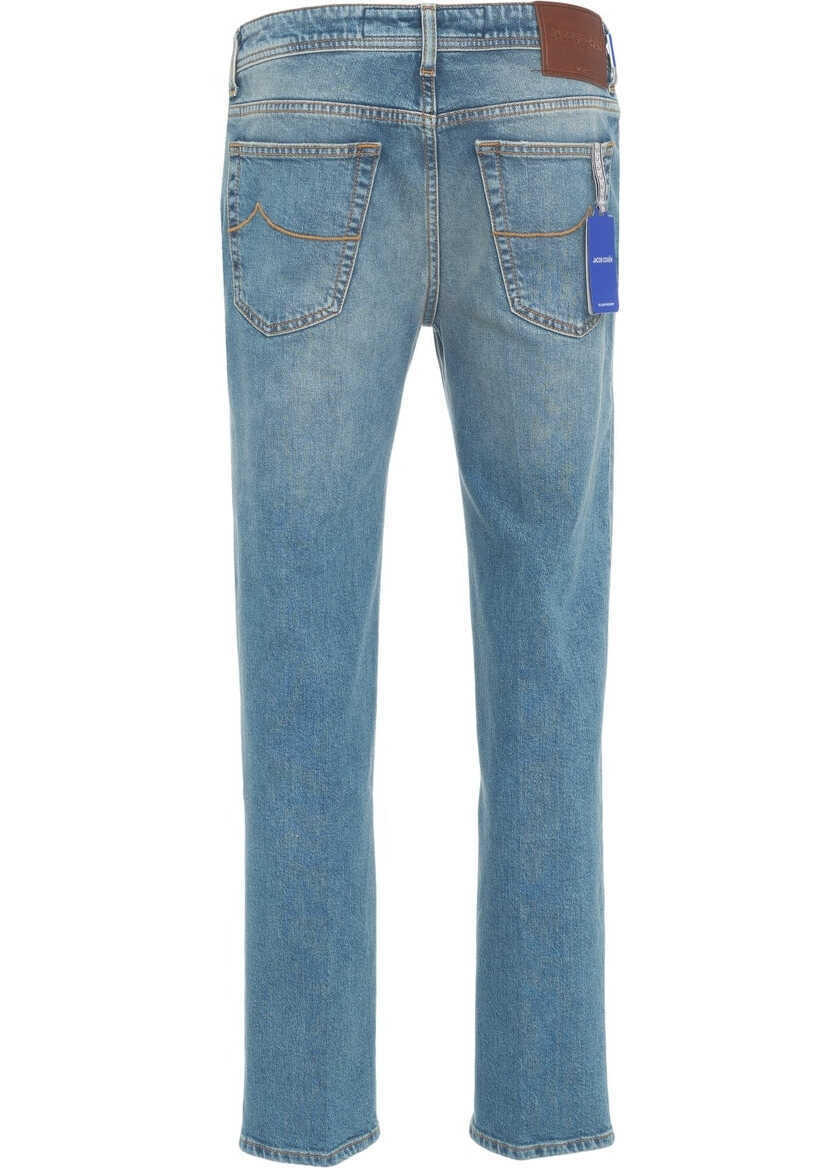 Blugi slim fit Jacob Cohen Cropped carrot jeans Scott Blue Barbati (BM 17303995) 3