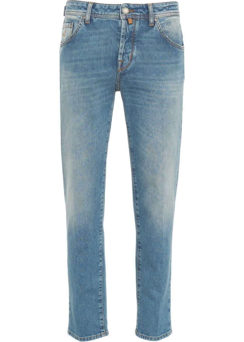 Blugi slim fit Jacob Cohen Cropped carrot jeans Scott Blue Barbati (BM 17303995) 1