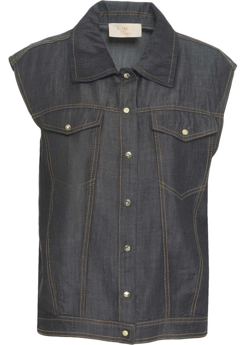 Veste casual Kaos Lyocell denim vest Grey Femei (BM 17304019) 1