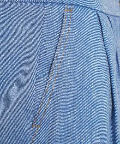 Pantaloni scurti Kaos Linen blend bermuda Blue Femei (BM 17304025) 4