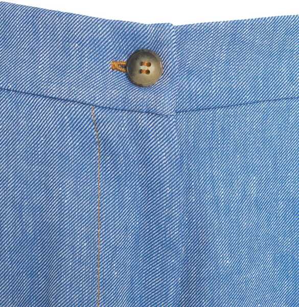 Pantaloni scurti Kaos Linen blend bermuda Blue Femei (BM 17304025) 5