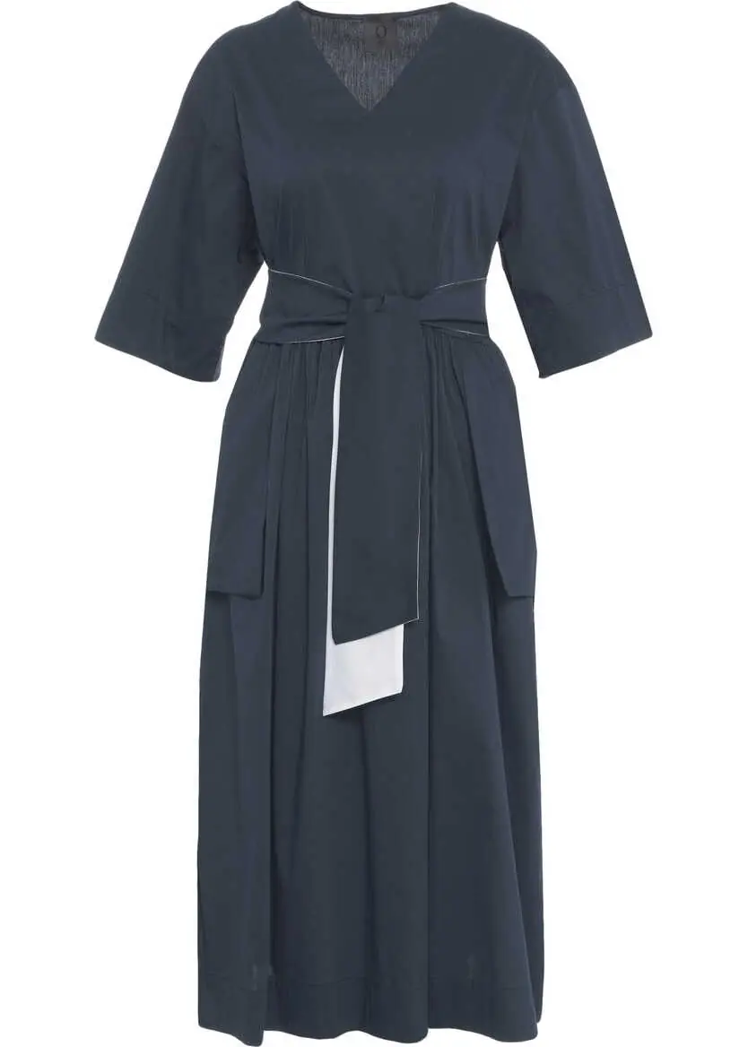 Rochii lungi OBLO UNIQUE Dress with pockets Blue Femei (BM 17304034) 1