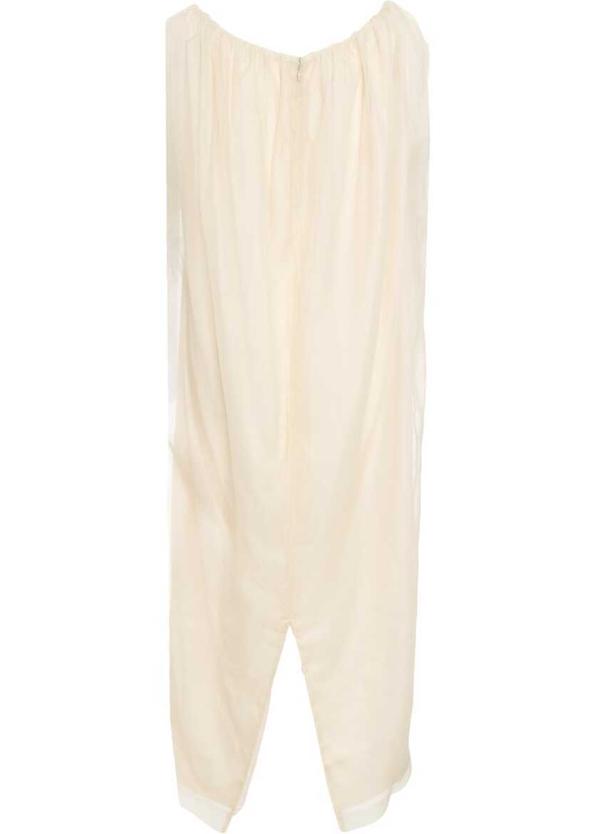 Rochii lungi Herskind Off-shoulder silk dress Veronika Beige Femei (BM 17304040) 3