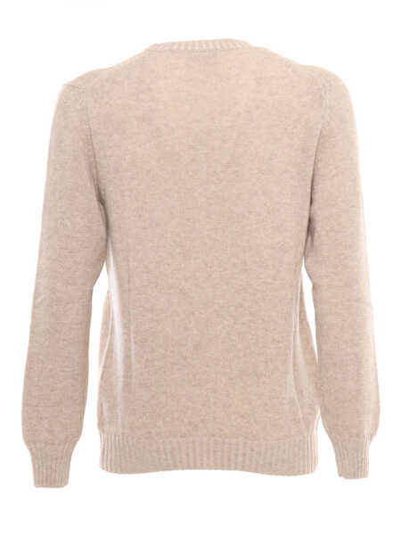 Pulovere SETTE FILI CASHMERE Vanis round neck sweater Beige Barbati (BM 17304318) 2