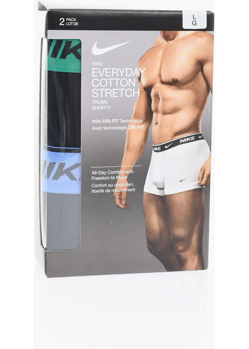 Lenjerie intima Nike Set Of 2 Stretch Cotton Boxer With Logoed Elastic Band Black Barbati (BM 17304340) 1