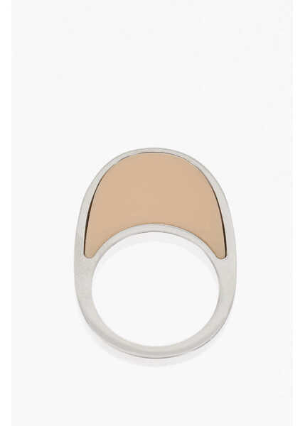 Inele COPERNI Metal Swipe Ring With Enamelled Detail Beige Femei (BM 17304349) 3