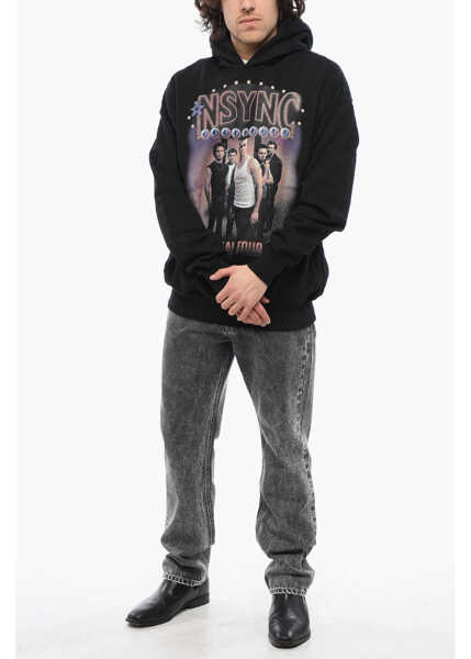 Bluze de trening 1989 STUDIO Brushed Cotton Nsync Celebrity Hoodie With 2-Pockets Black Barbati (BM 17304394) 4