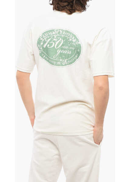 Tricouri 1989 STUDIO Cotton Lehman Brothers Crew-Neck T-Shirt With Back Print White Barbati (BM 17304418) 2