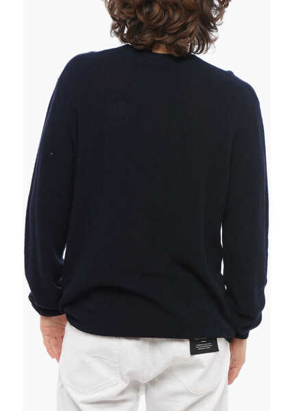 Pulovere Roberto Collina Lightweight Cotton Crewneck Sweater Blue Barbati (BM 17304427) 2