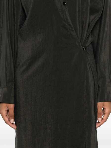 Rochii casual LEMAIRE Straight Collar Twisted Dress BROWN Femei (BM 17304622) 5