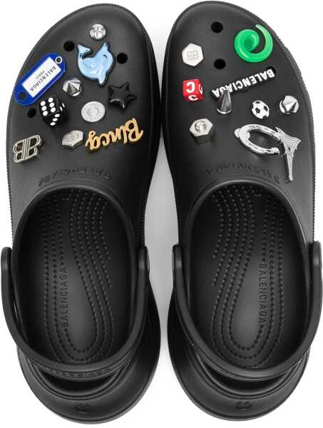 Sandale Balenciaga Crocs Jibbitz Sabot BLACK Barbati (BM 17304667) 4