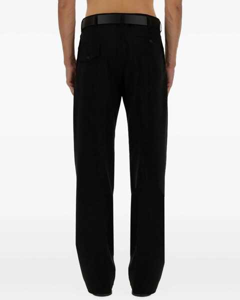 Pantaloni casual Moschino Wool Pants BLACK Barbati (BM 17304673) 4