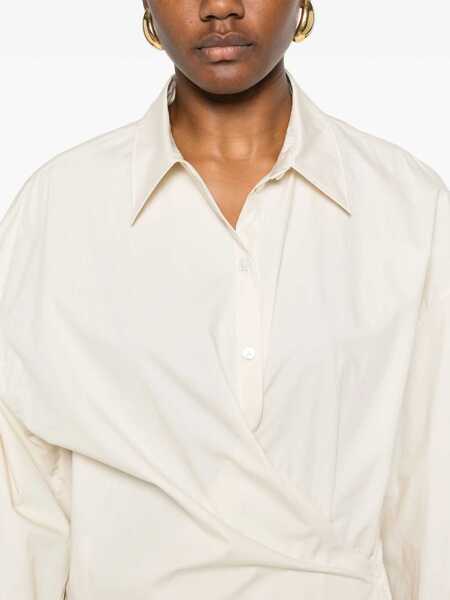 Rochii casual LEMAIRE Straight Collar Twisted Dress IVORY Femei (BM 17304679) 5