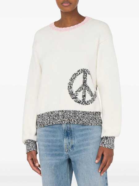 Pulovere casual MOSCHINO JEANS Mesh With Inlay Pattern IVORY Femei (BM 17304682) 2