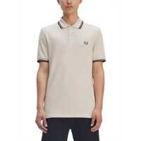 Tricouri Polo Fred Perry Cotton Pique Polo Shirt With Double Stripe