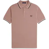 Tricouri Polo Fred Perry Cotton Pique Polo Shirt With Double Stripe