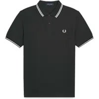 Tricouri Polo Fred Perry Cotton Pique Polo Shirt With Double Stripe