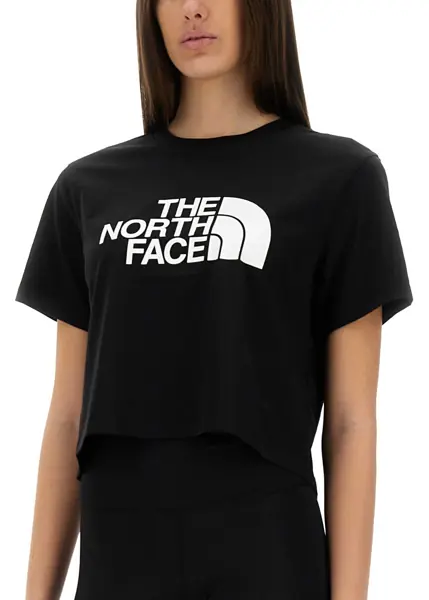 Tricouri The North Face Easy Short Waist T-Shirt BLACK Femei (BM 17304976) 4