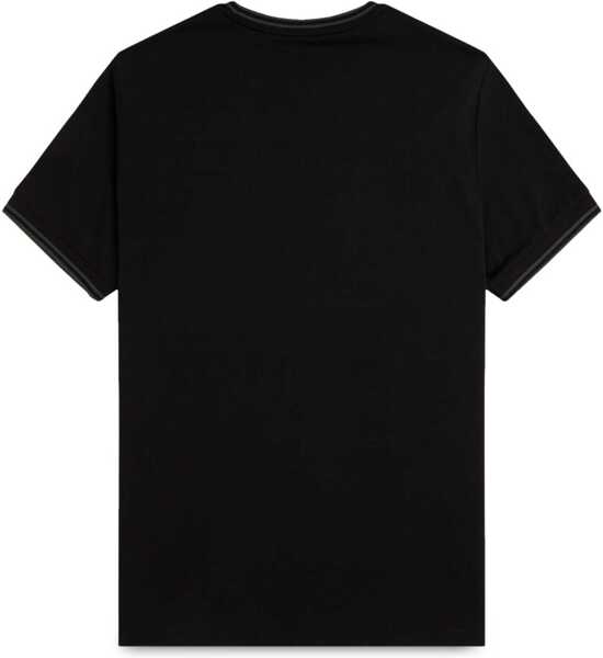 Tricouri Fred Perry Double Stripe T-Shirt BLACK Barbati (BM 17304982) 2