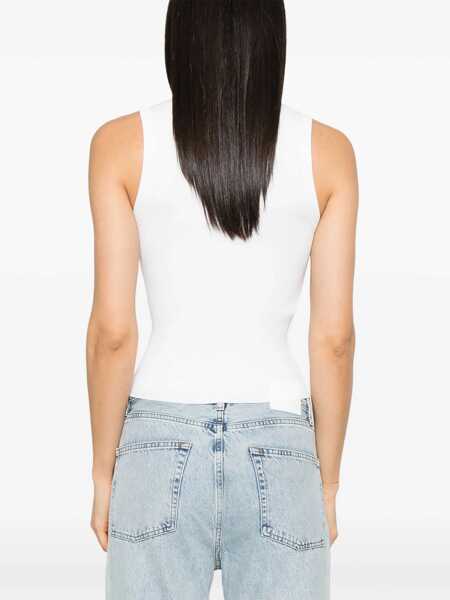 Bluze MOSCHINO JEANS Tops With Logo WHITE Femei (BM 17304991) 4