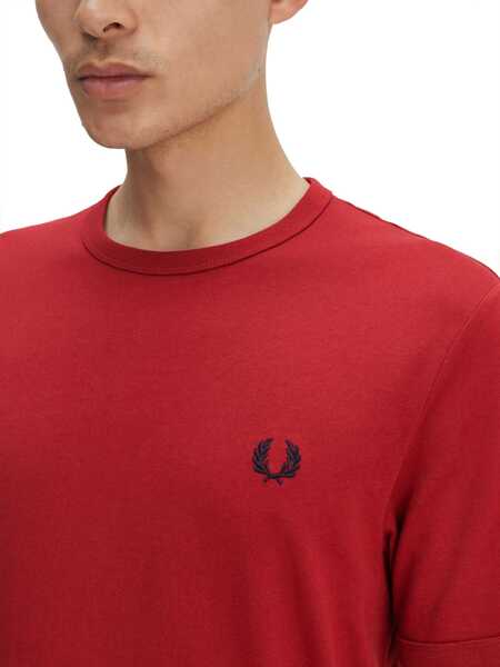 Tricouri Fred Perry Ringer T-Shirt RED Barbati (BM 17305018) 2