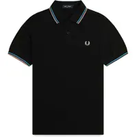Tricouri Polo Fred Perry Cotton Pique Polo Shirt With Double Stripe