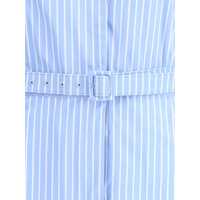 Imbracaminte CRIDA MILANO Dama - Rochii CRIDA MILANO Taranto chemisier Dress BLUE JEANS / WHITE Femei (BM 17305846) - B-mall.ro