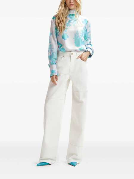 Blugi evazati ESSENTIEL ANTWERP ESSENTIEL ANTWERP HASTER WHITE JEANS White Femei (BM 17305890) 2