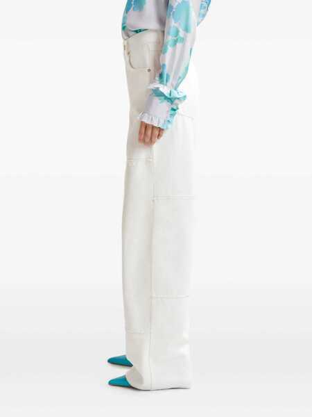 Blugi evazati ESSENTIEL ANTWERP ESSENTIEL ANTWERP HASTER WHITE JEANS White Femei (BM 17305890) 4