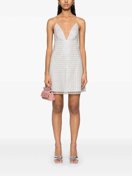 Rochii ROTATE Birger Christensen Rotate Birger Christensen Beaded A-Line Mini Dress Beige Femei (BM 17306430) 2