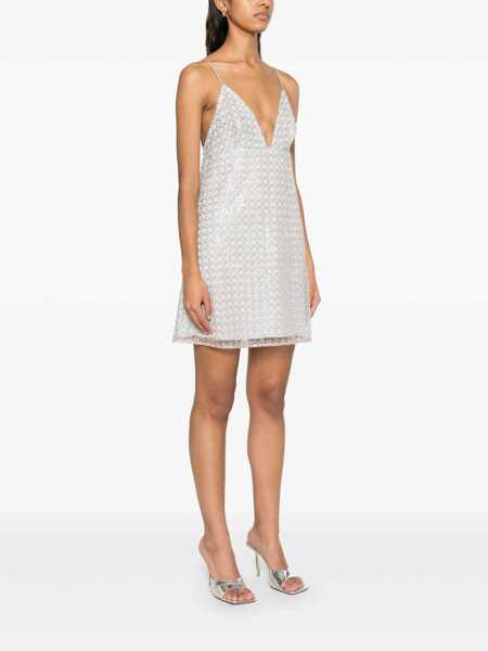 Rochii ROTATE Birger Christensen Rotate Birger Christensen Beaded A-Line Mini Dress Beige Femei (BM 17306430) 3