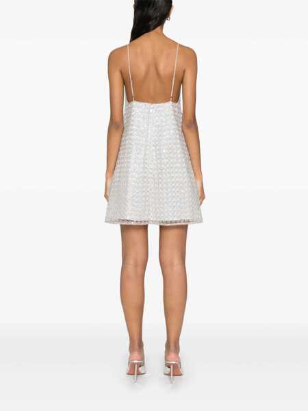 Rochii ROTATE Birger Christensen Rotate Birger Christensen Beaded A-Line Mini Dress Beige Femei (BM 17306430) 4