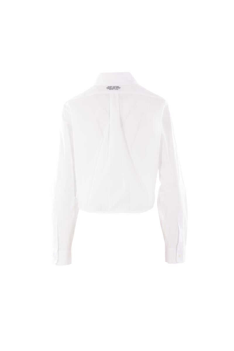 Camasi Marc Jacobs Marc Jacobs Cotton Cropped Shirt WHITE Femei (BM 17307786) 2