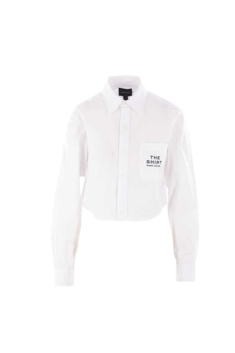 Camasi Marc Jacobs Marc Jacobs Cotton Cropped Shirt WHITE Femei (BM 17307786) 1