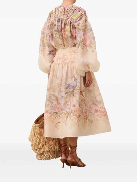 Bluze ZIMMERMANN Zimmermann Illuminate Drawn Blouse Clothing WHITE Femei (BM 17308140) 4