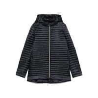 Geci de iarna 'Alima' Black Down Jacket With Tone-On-Tone Logo Patch On The Sleeve In Tech Fabric Woman Femei