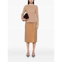 Imbracaminte Dama pagina 647 - Pulovere Max Mara S Max Mara Georg Wool And Cashmere Sweater Brown Femei (BM 17312340) - B-mall.ro