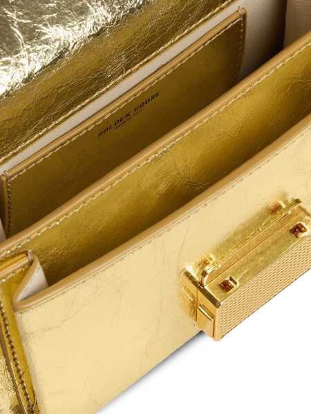 Genti de mana Golden Goose Golden Goose Venezia Small Leather Handbag GOLD Femei (BM 17312805) 4