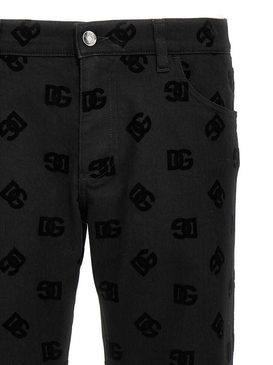 Blugi Dolce & Gabbana Dolce & Gabbana Logo Jeans Black Barbati (BM 17312916) 3