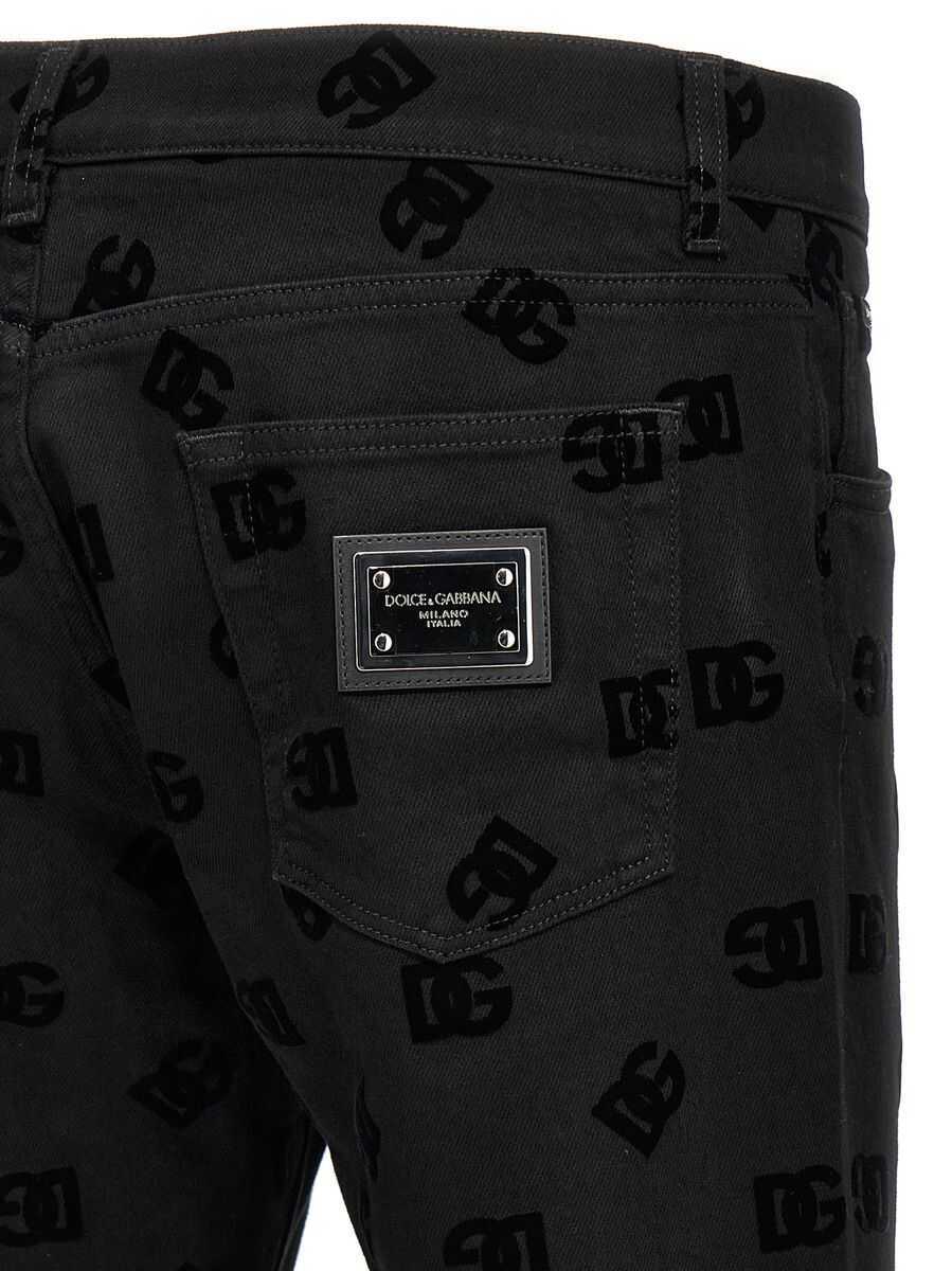 Blugi Dolce & Gabbana Dolce & Gabbana Logo Jeans Black Barbati (BM 17312916) 4