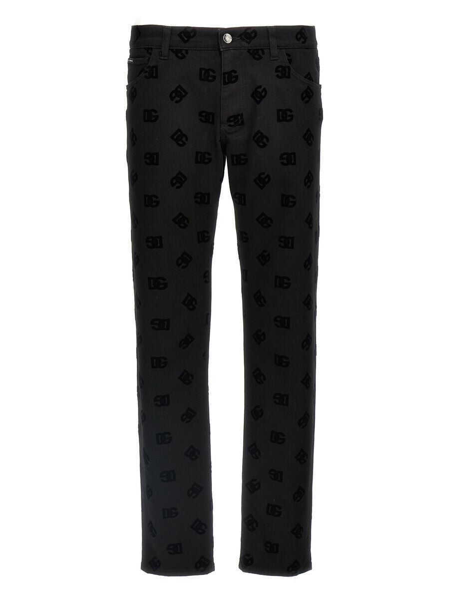 Blugi Dolce & Gabbana Dolce & Gabbana Logo Jeans Black Barbati (BM 17312916) 1