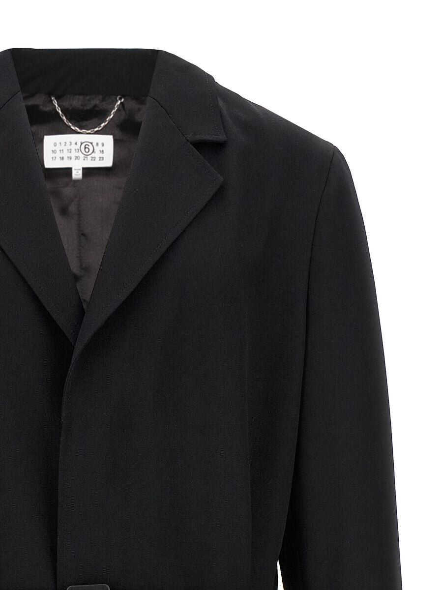 Paltoane MM6 Maison Margiela Mm6 Maison Margiela Wool Trench Coat Black Femei (BM 17315688) 3