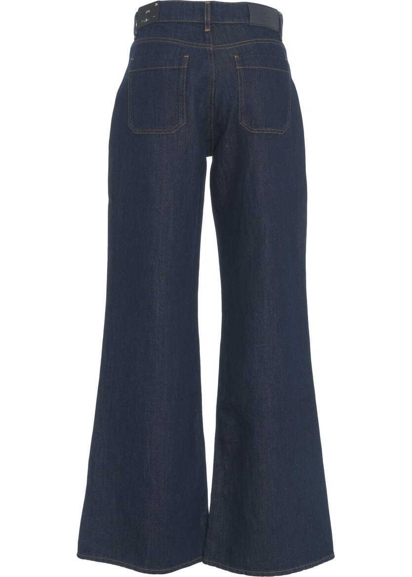Blugi evazati 7 For All Mankind Wide leg jeans Lotta Blue Femei (BM 17317012) 3