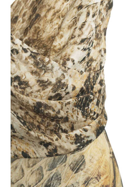 Tricouri GUESS Asymmetrical top with animal print Multicolor Femei (BM 17317030) 5