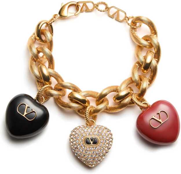 Bratari Valentino Garavani Triple Coeur Royal Bracelet GOLD Femei (BM 17317432) 1