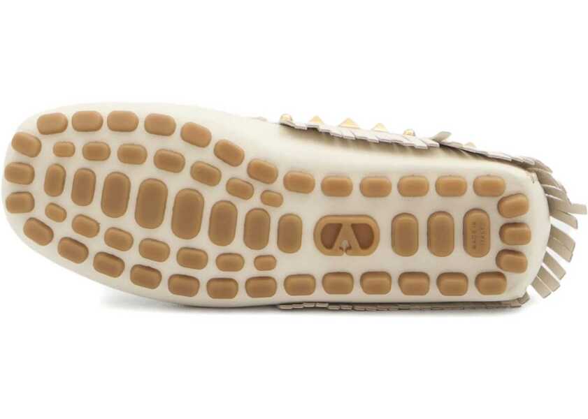 Mocasini Valentino Garavani Plaster Caster Driver Loafers WHITE Femei (BM 17317435) 4