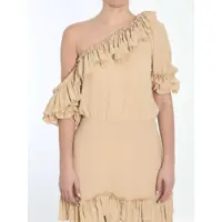 Rochii One-shoulder silk Dress Femei