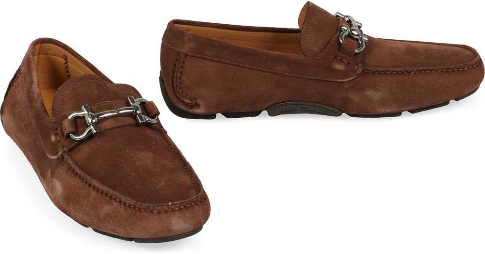 Mocasini Salvatore Ferragamo Salvatore Ferragamo Suede Loafers BROWN Barbati (BM 17317521) 3