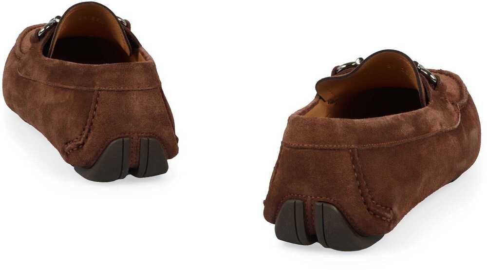 Mocasini Salvatore Ferragamo Salvatore Ferragamo Suede Loafers BROWN Barbati (BM 17317521) 4